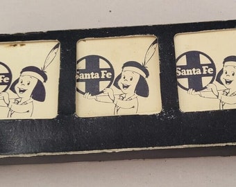 Vintage 1970s Set Of 6 Book Of Matches  Santa Fe Railroad In Package