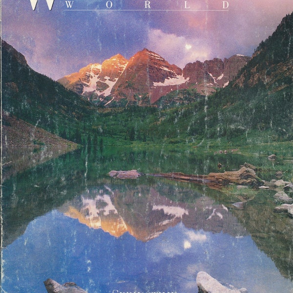 Western Airlines Inflight Magazine (Western's World) March 1987.  This is the last ever issue as Western was Merged into Delta in April 87