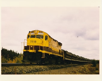 Ferrocarril de la Compañía Minera Erie, impresiones en color de 8 x 10, lote de 4