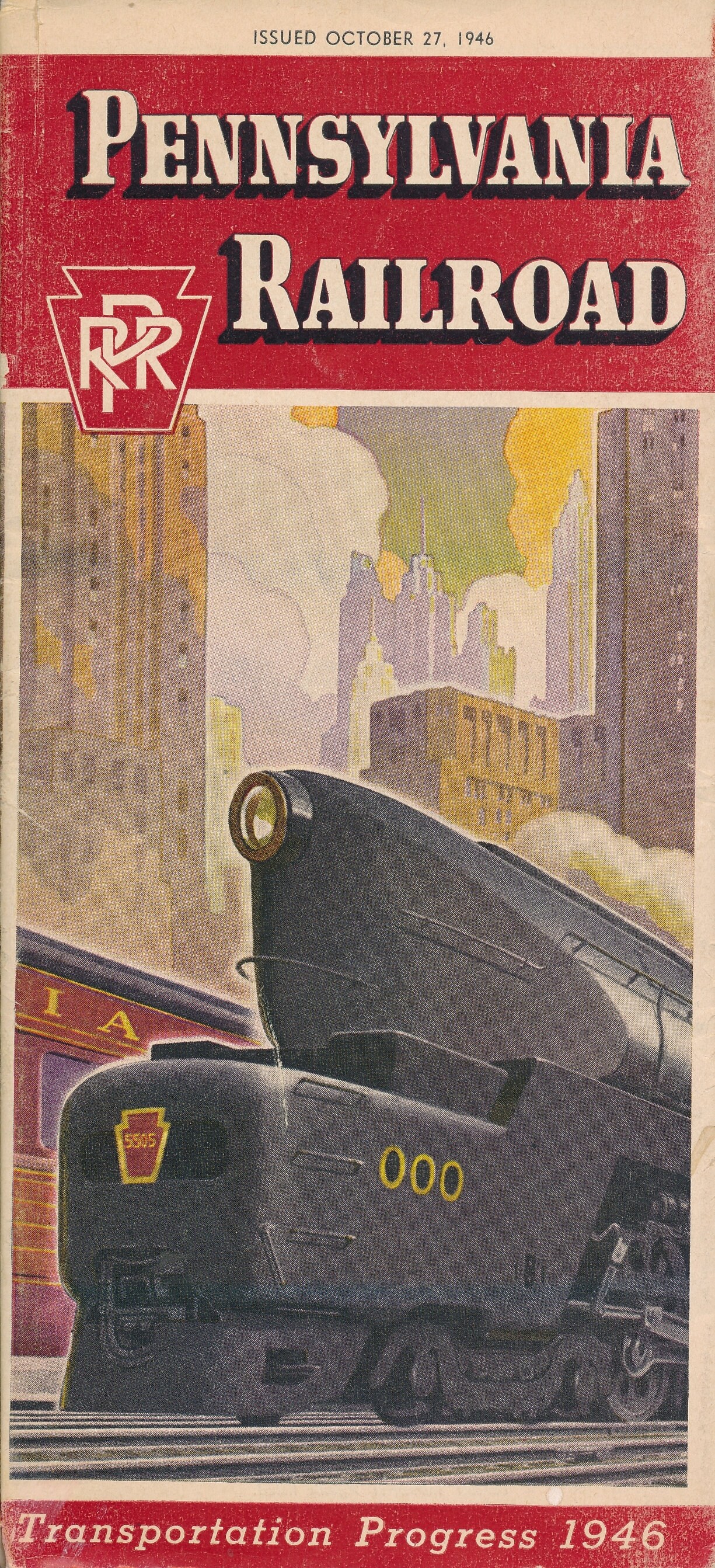 Pennsylvania Railroad Public System Timetable October 27, 1946