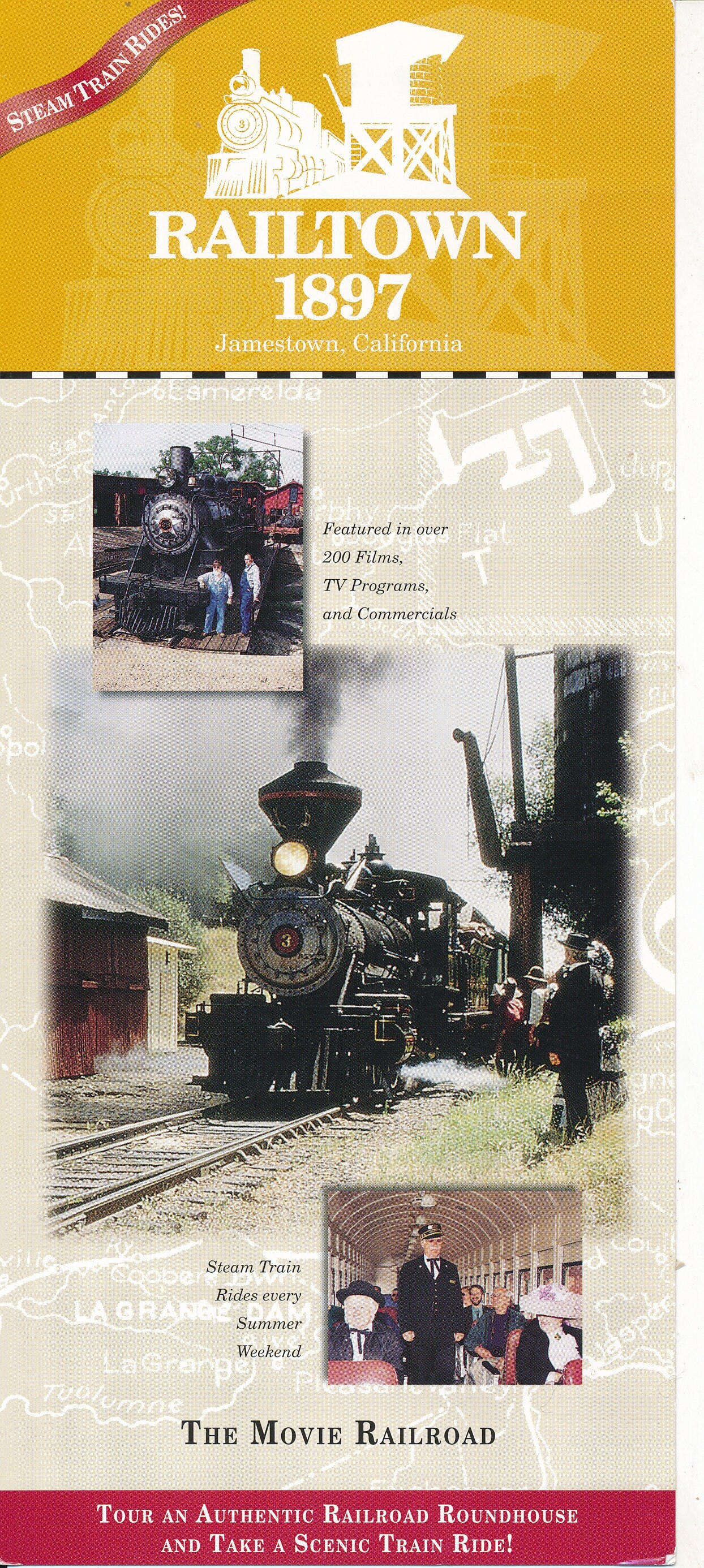 Sierra Railroad Railtown 1897 Lot of 9 Items: 7 Brochures Form 1974 to ...
