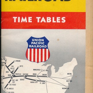 Union Pacific Railroad Public Timetable Fall-Winter 1959