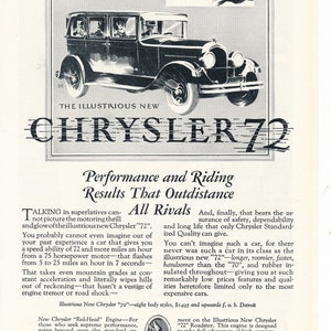 5 Vintage Magazine Ads for Chrysler in the 1920&#39;s and 1930&#39;s