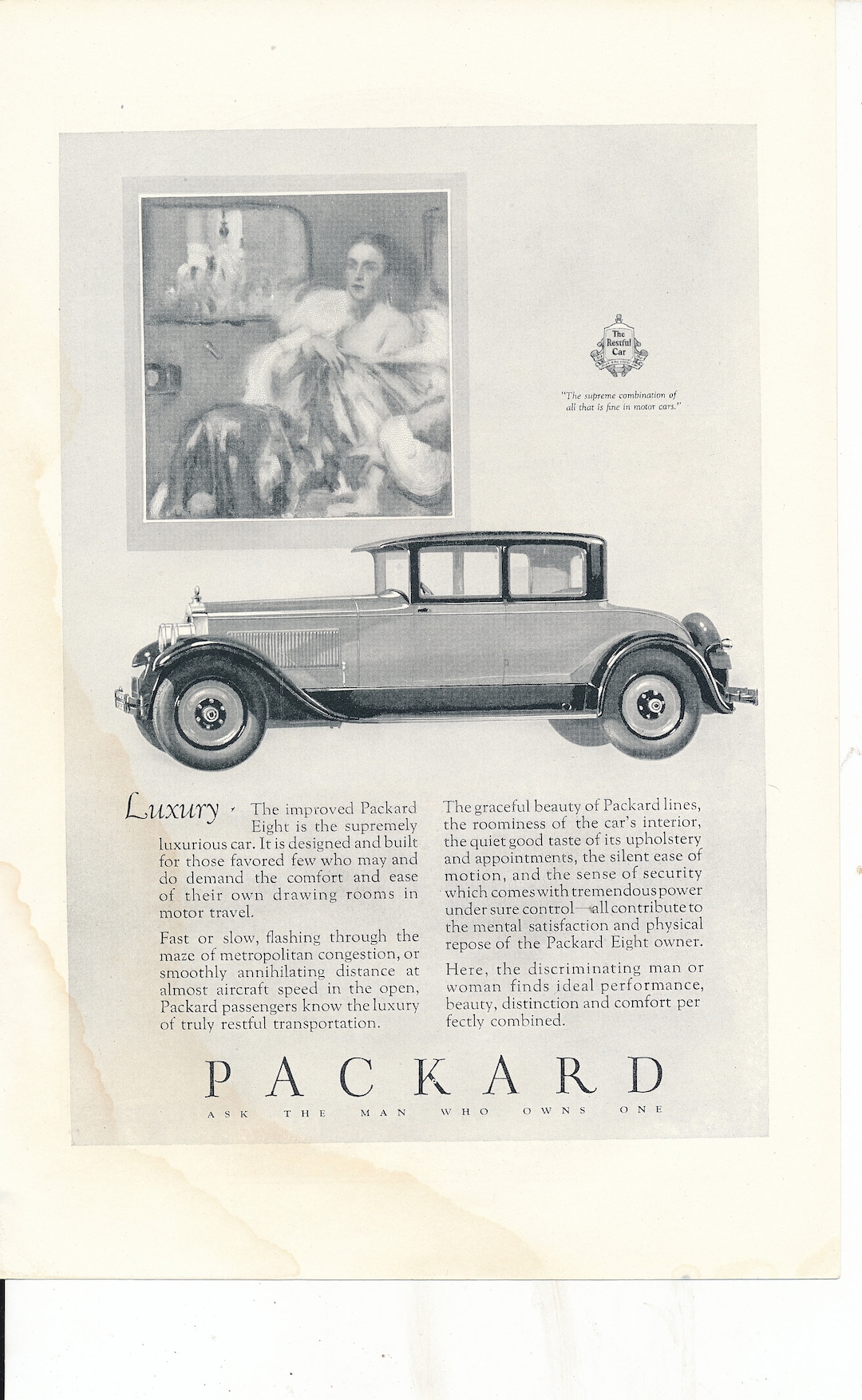 4 Vintage Packard Print Ads From the 1920's Etsy