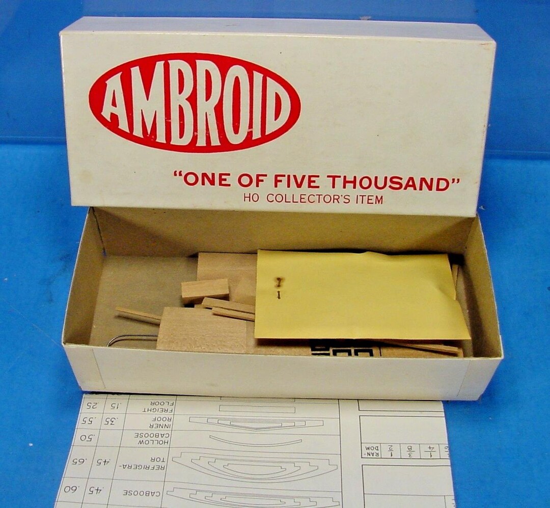 HO Mode Trains CB&Q Dynamoneter Car by Ambroid Collector's Kit #9 - Etsy