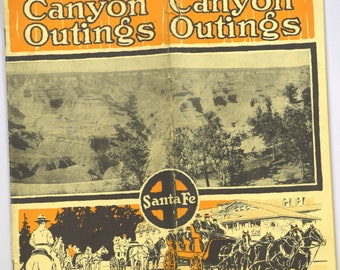 Grand Canyon Outings dated  1915 Santa Fe Railway