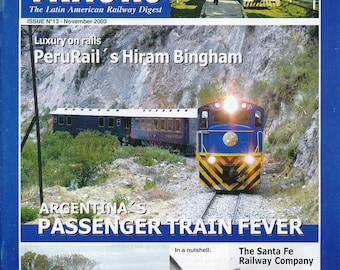 Latin Tracks The Latin American Railway Digest Magazine November 2003