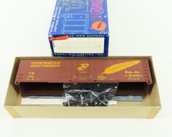 ラウンドハウス製HOスケール鉄道模型キット 1272 TS タイドウォーター サザン鉄道 50フィート ボックスカー 新品キット