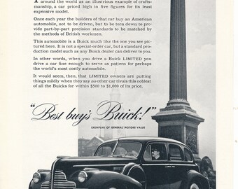 3 annonces imprimées de magazines vintage pour Buck des années 1940