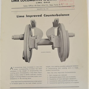 Lima Locomotive Works Bulletin 103 1933