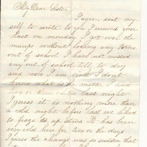 Carta de la Guerra Civil de 1864 de John Dawes en Hightown, Nueva Jersey a su hermana el 18 de febrero de 1864, que incluye membrete militar en relieve (17)