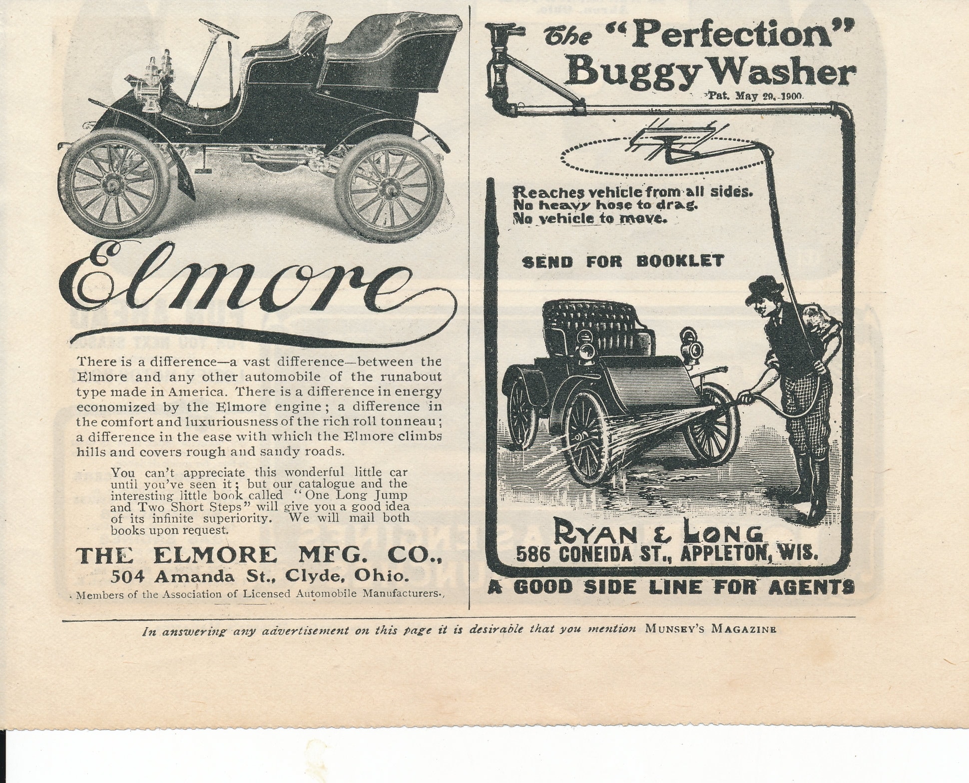 Elmore Auto Magazine Print Ad 1910's Etsy