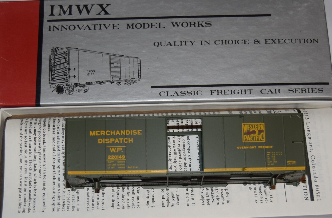 IMWX Innovative Model Works Western Pacific Box Car - Etsy