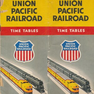 Union Pacific Railroad Public Timetable April 26, 1953