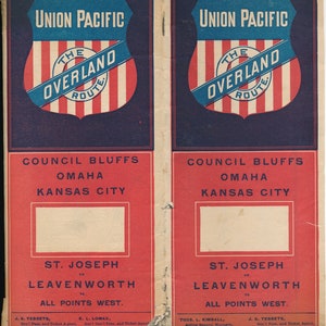 Union Pacific Railroad Public Timetable May 1888