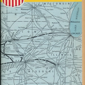 Union Pacific Railroad Public Timetable June 30, 1968