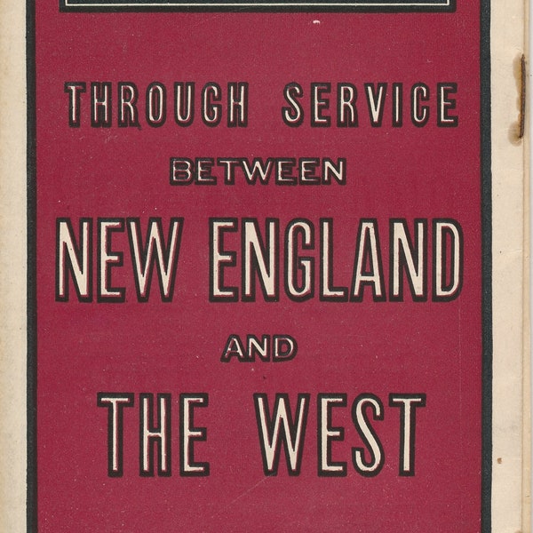 Boston and Albany Railroad Public Timetable October 17, 1915