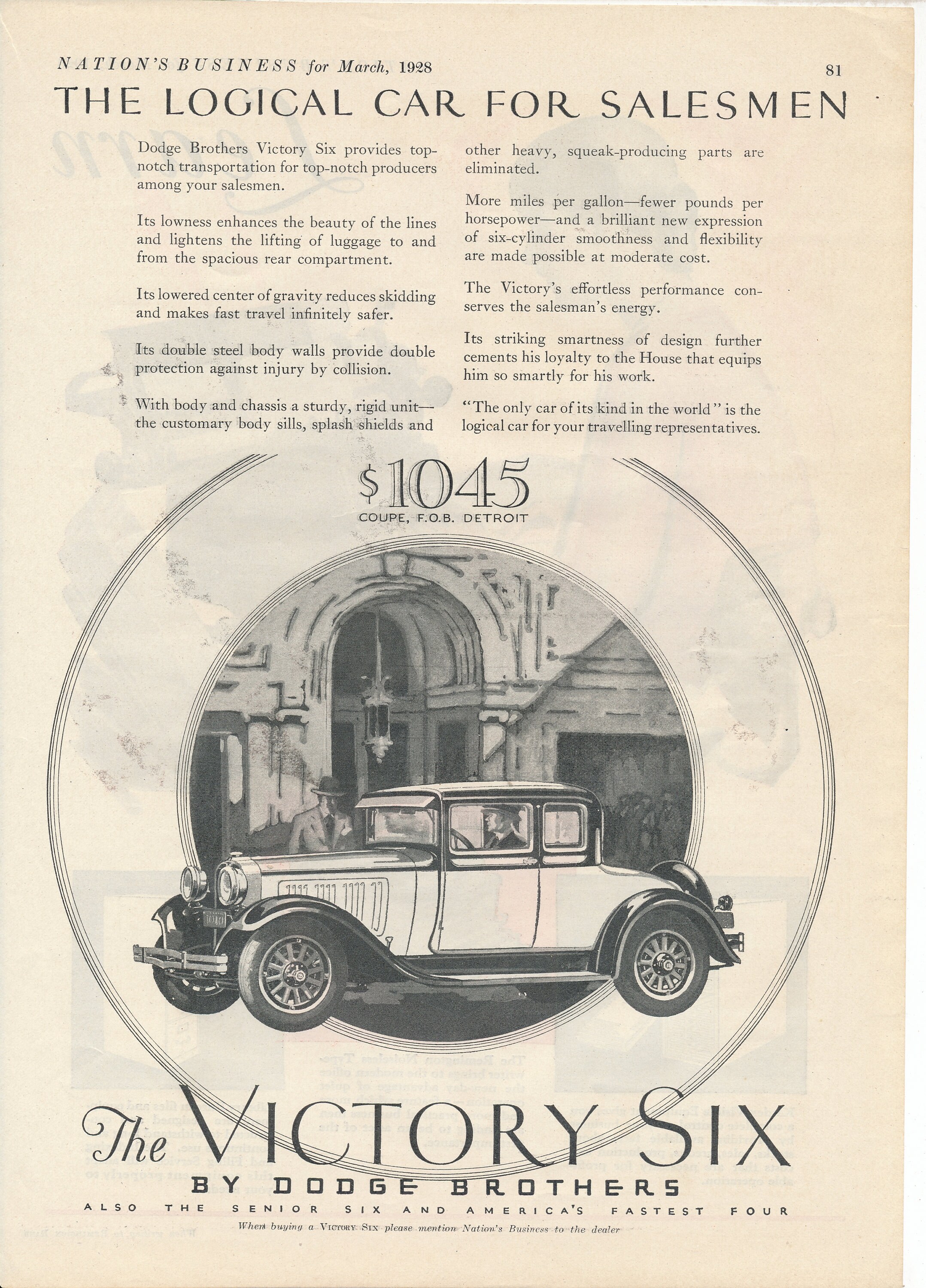 2 Vintage Magazine Print Ads for the Dodge Brothers Motor Cars in 1927 ...