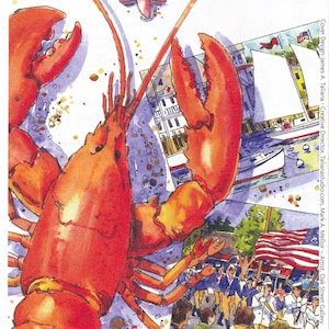 Boothbay Harbour Region Innenstadt und Region Karte 2012