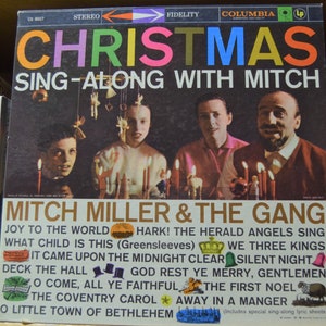 Christmas Sing Along with Mitch:  Mitch Miller and the Gang LP Vinyl used