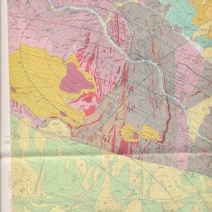 Carte géologique du Black Canyon de la rivière Gunnison et de l'ouest du Colorado, carte 584 publiée par l'US Geological Survey