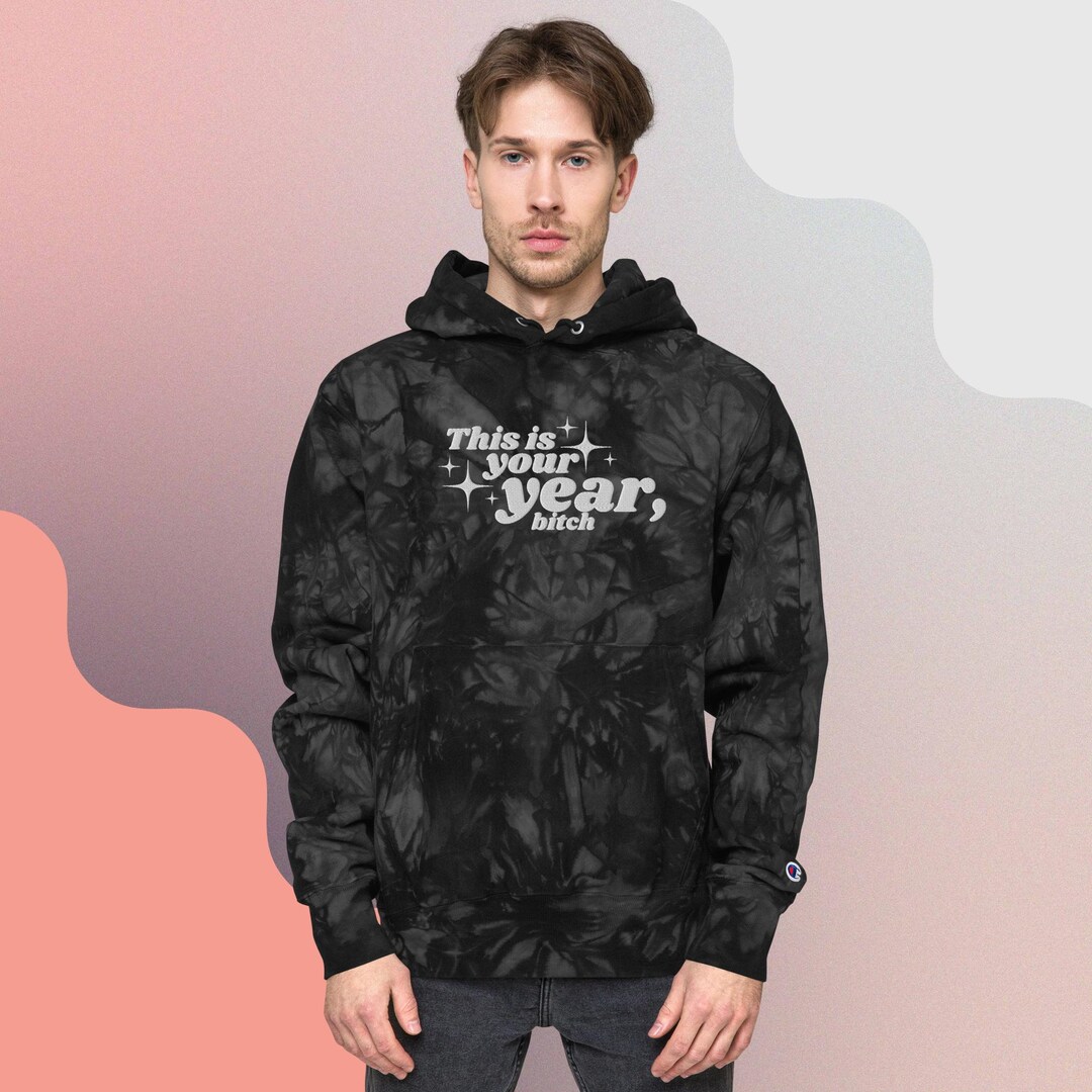 New Year Tiedye Hoodie Etsy