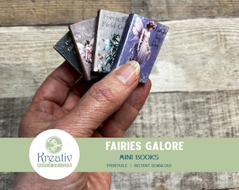 Fairy Mini Books, Spring Garden Cottages Printable (Instant Download)