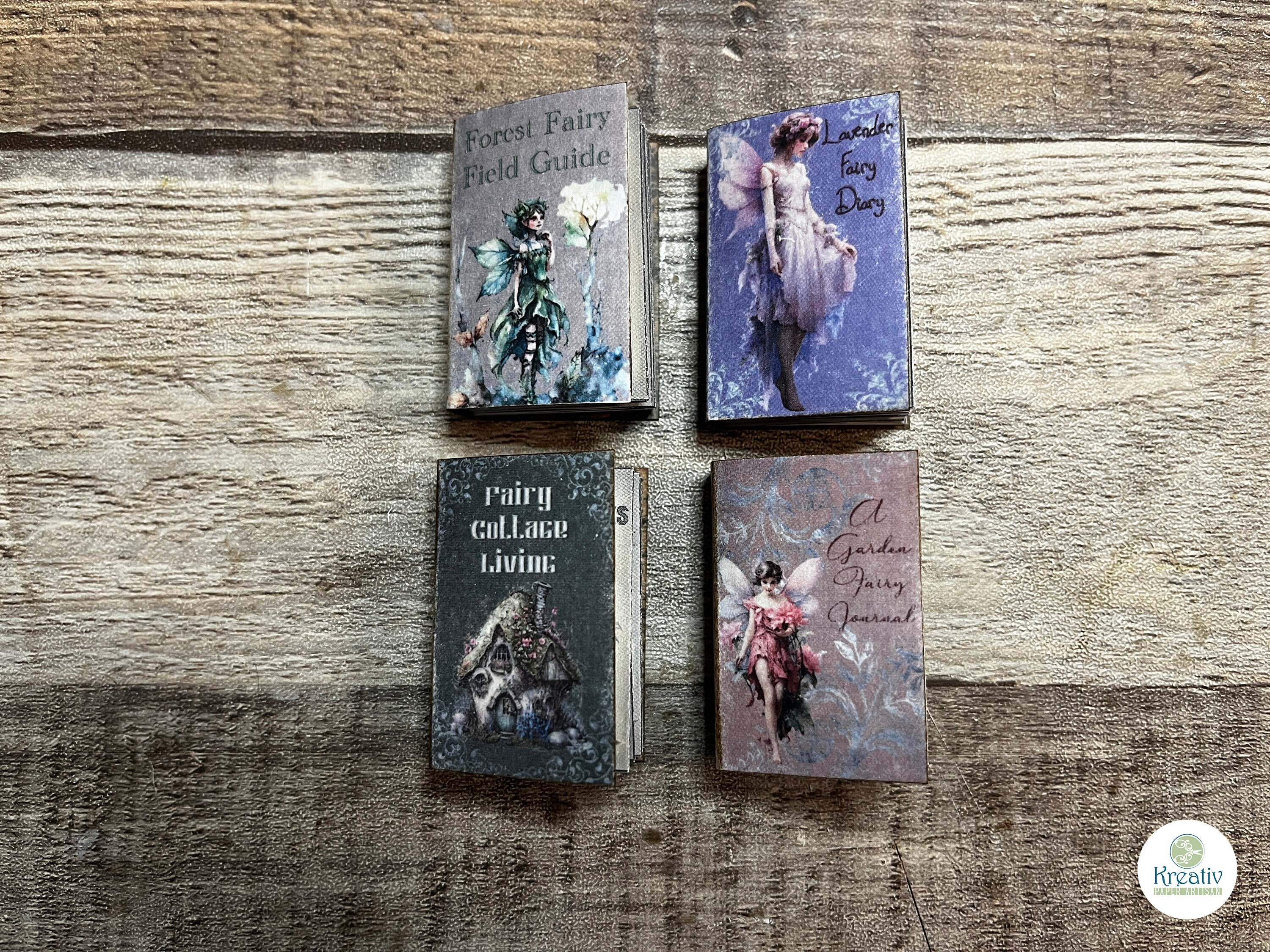 Fairies Galore Mini Books, Spring Fairies, Purple, Fairy Cottages