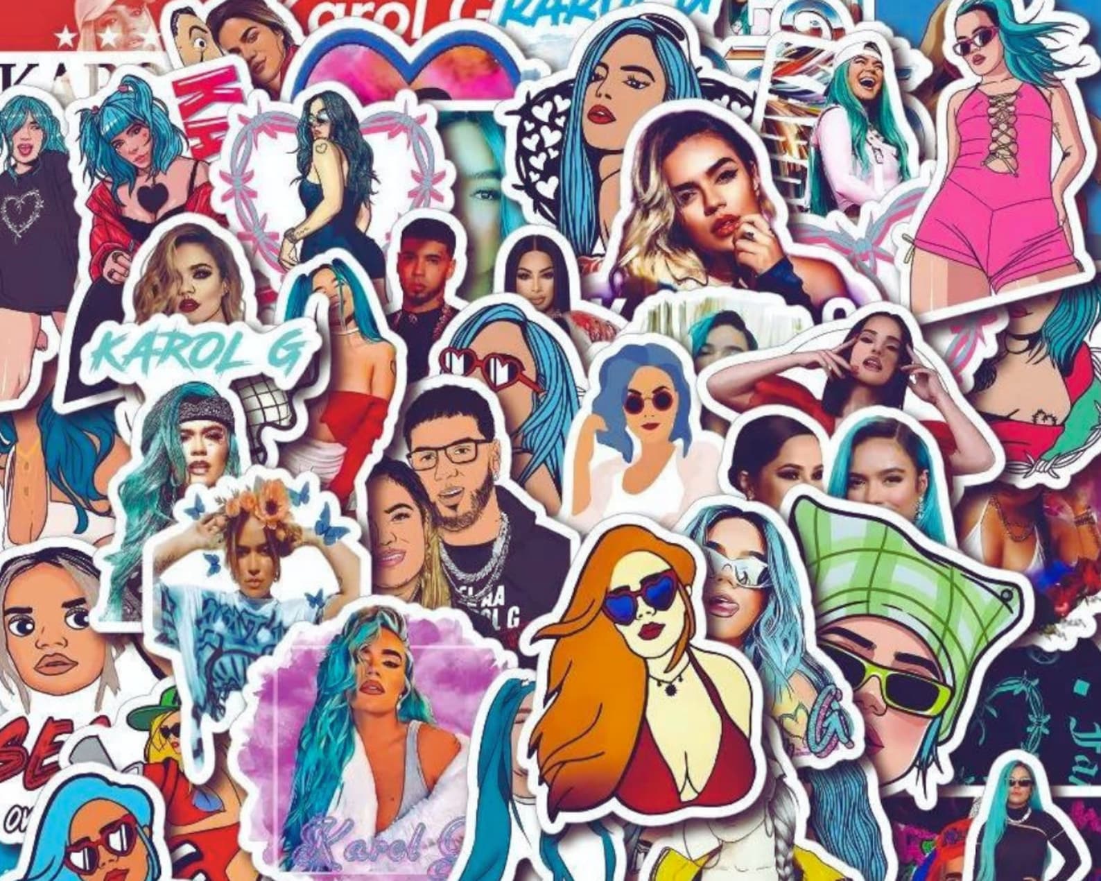 Karol G Sticker Pack Vinyl Laptop Water Bottle Planner Etsy India
