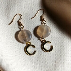 Celena Dangle Earrings | Moon Earrings | Celestial Earrings | Boho Earrings| Luna Earrings | Witchy Earrings | Nickel Free Earrings