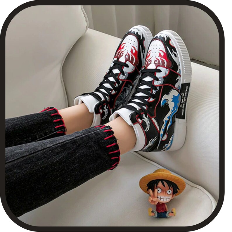 Anime Sneakers Anime Custom Shoes Anime Mens Casual - Etsy