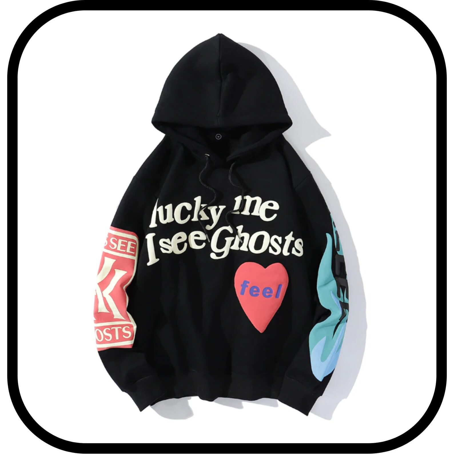 Kanye West Lucky Me I See Ghosts Hoodie Kanye West Merch Etsy