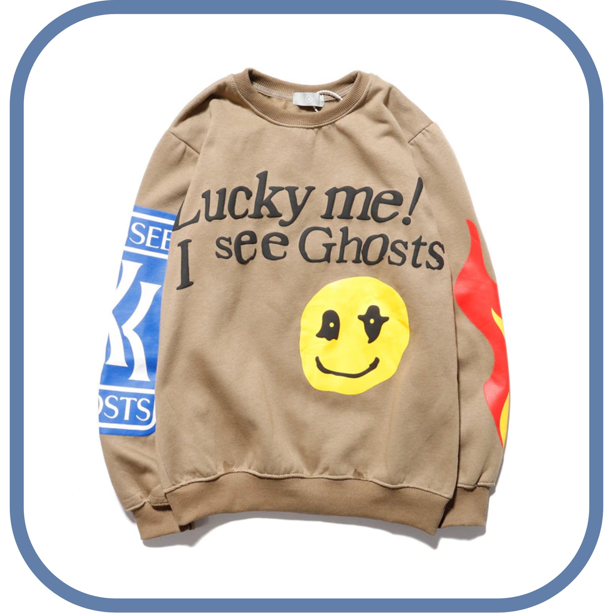 Kanye west merch lucky me i see ghosts - Etsy Nederland