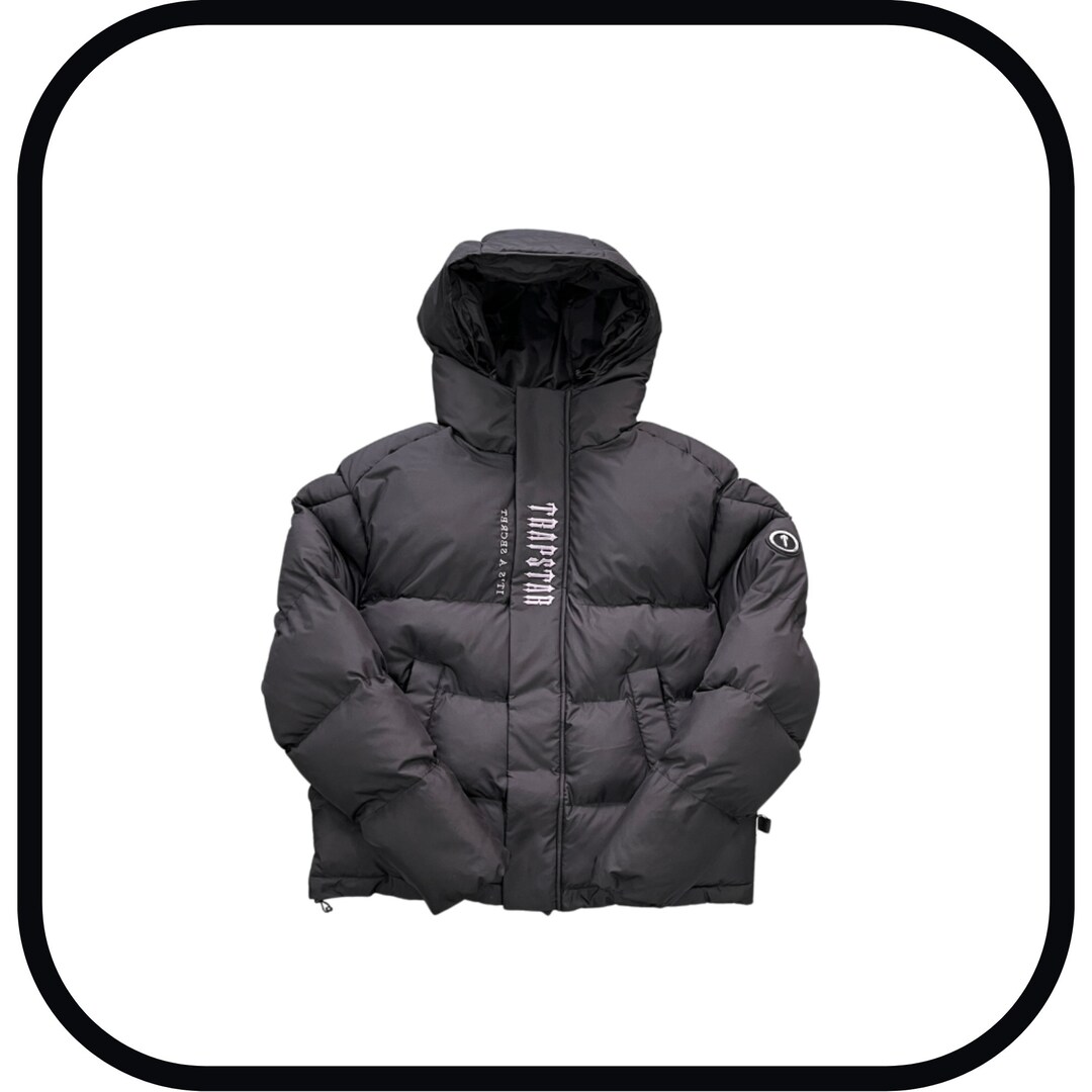 Trapstar Hooded Puffer Jacket Trapstar Decoded Hooded Puffer Etsy UK