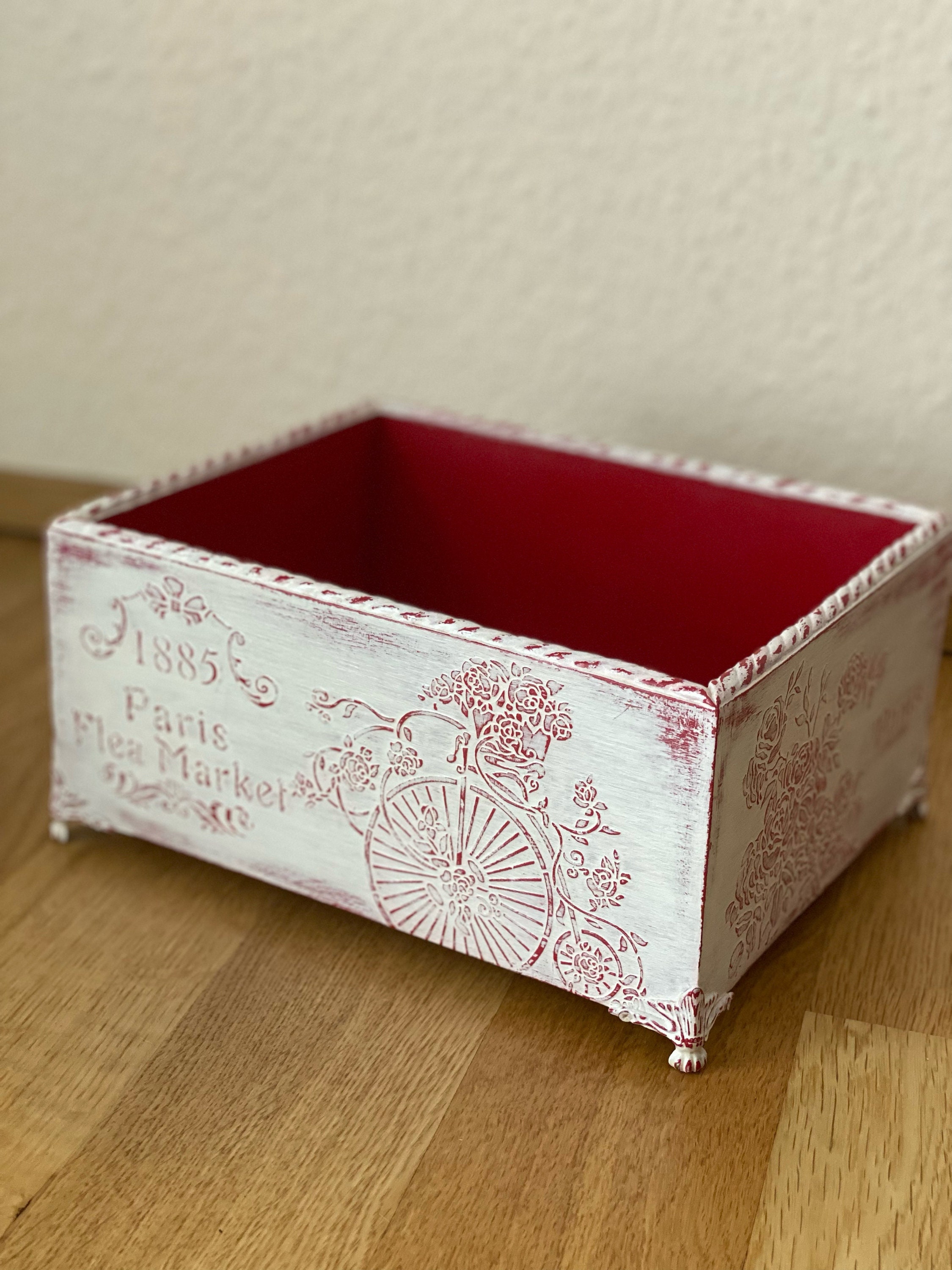 Cesta de almacenamiento para la boda caja de madera caja de | Etsy