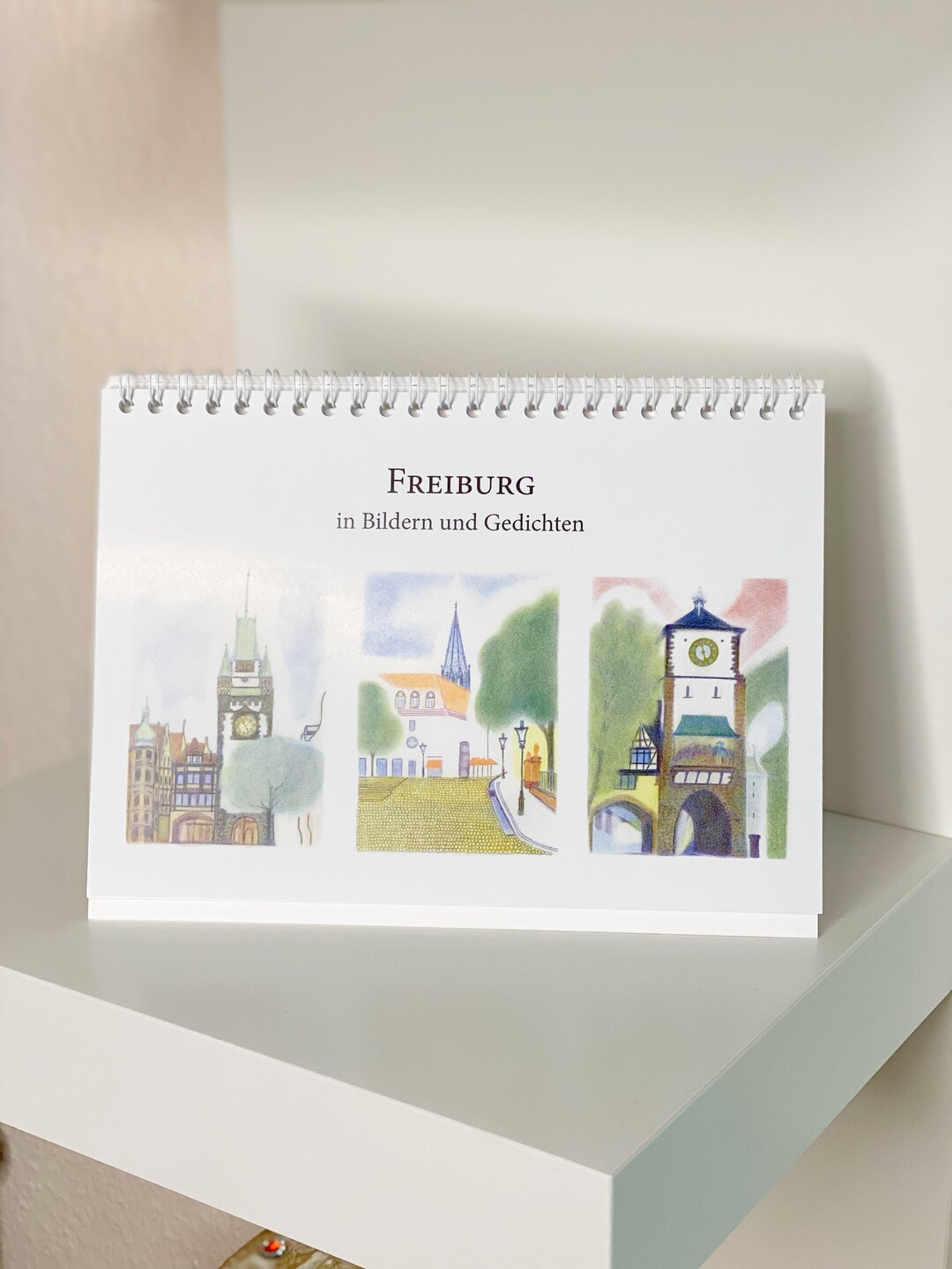 Permanent Stand Calendar freiburg Im Breisgau in Pictures and Poems Etsy
