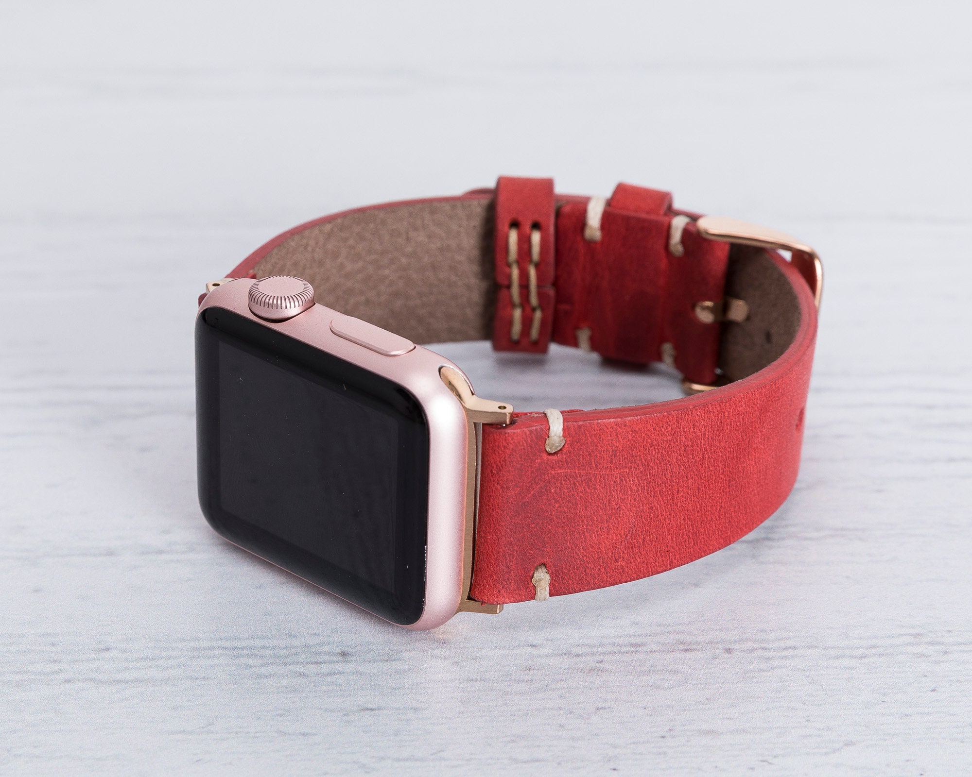 Apple Watch Band 40mm 38mm Leather Apple Watch Band 44mm 42mm Etsy
