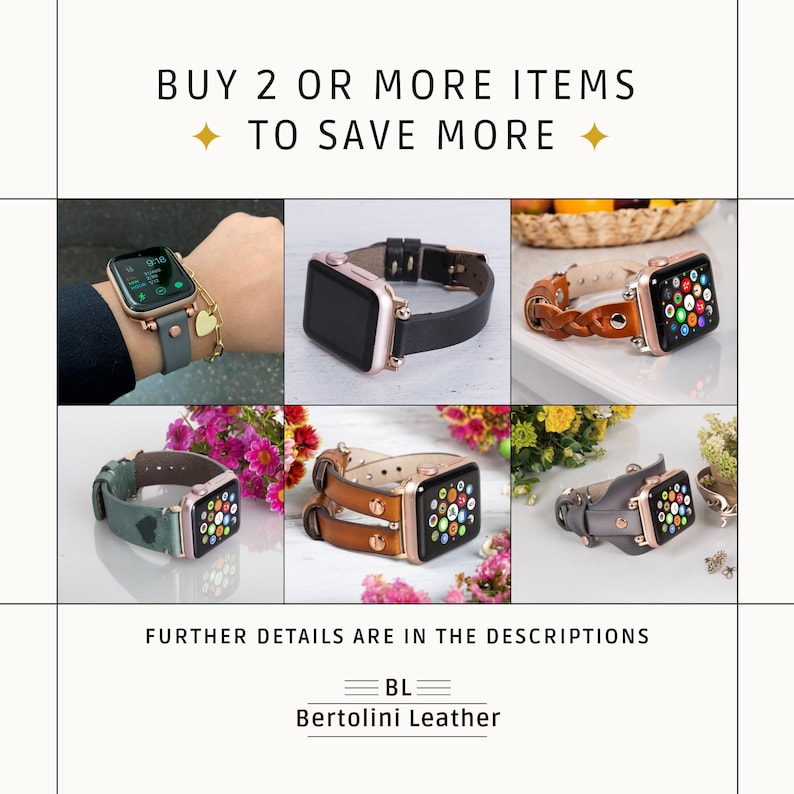 Slim Apple Watch Leather Band 41mm 38mm 42mm 45mm 46mm 49mm, Slim Leather Apple Watch for Women, For Series 11 10 9 8 7 6 5 4 3 2 1 Ultra SE