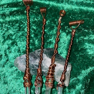 Copper Wand Clear Quartz Point