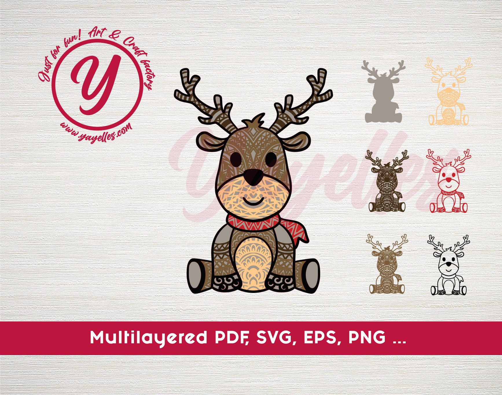 Download Papercut 3d Amazing Deer Svg Multilayered Layered Amazing Etsy