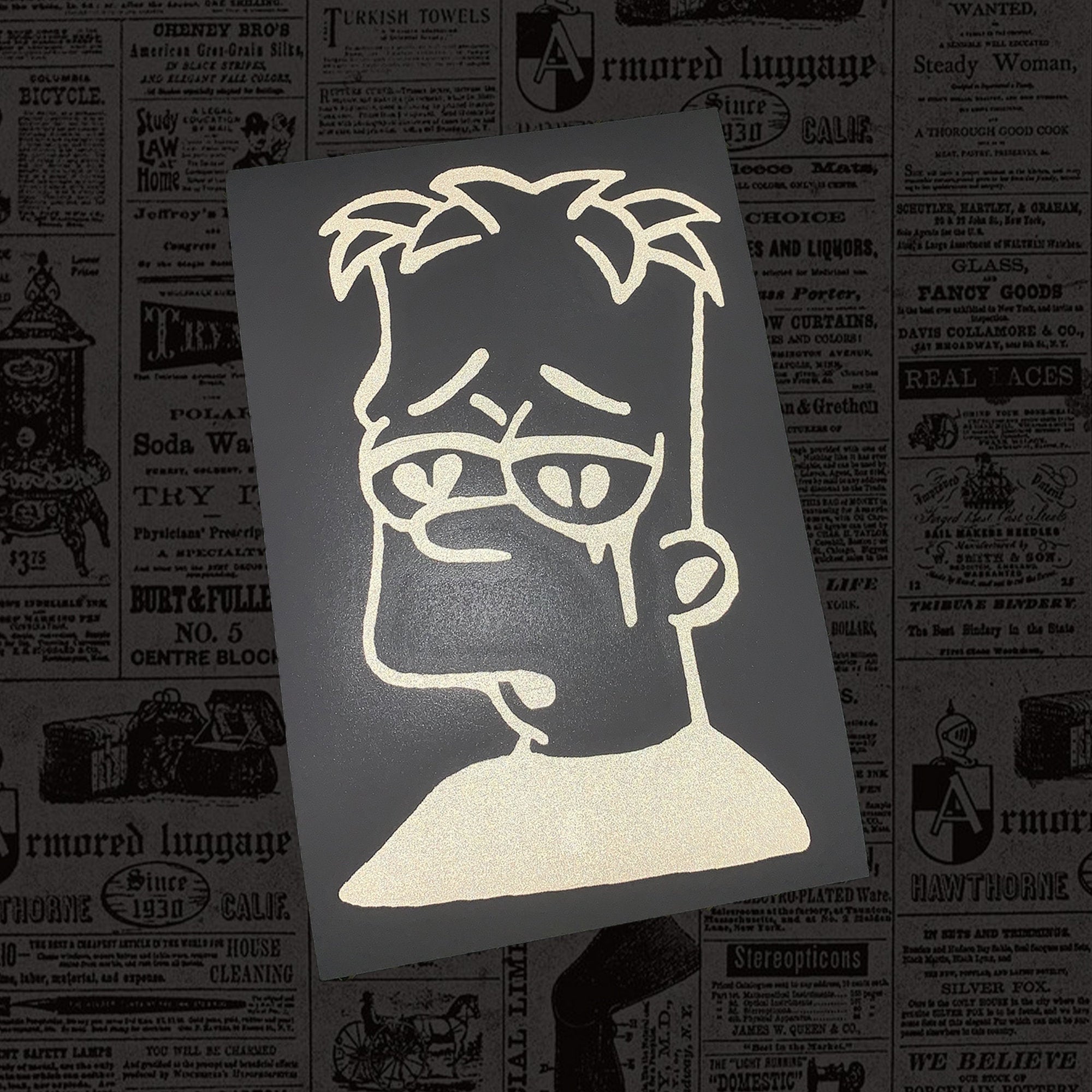 sad boy bart Sticker for Sale by Drayziken