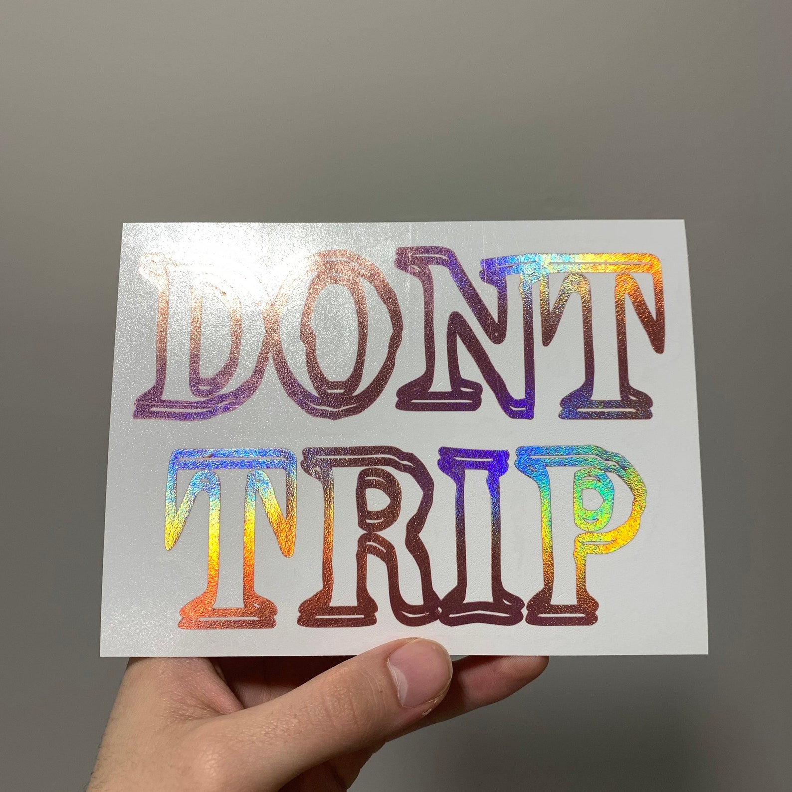 DON'T TRIP Vinyl Window Decal Sticker Etsy