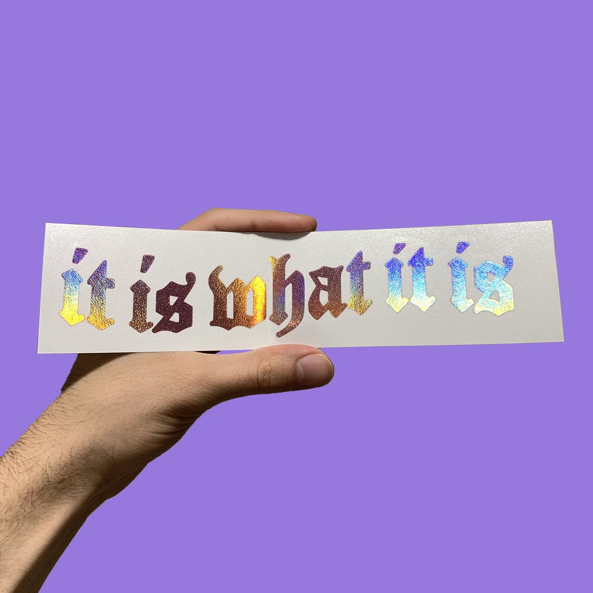 IT IS WHAT It is Vinyl Window Decal Car Sticker Etsy