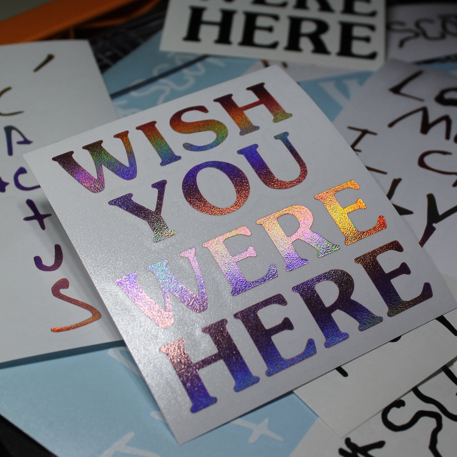 Wish You Were Here Vinyl Aufkleber