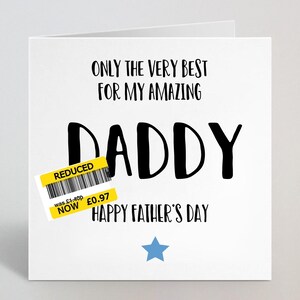 Tarjeta del Día del Padre con Rebajas Divertidas - Tarjeta del Día del Padre con Rebajas Divertidas - Hecha en el Reino Unido