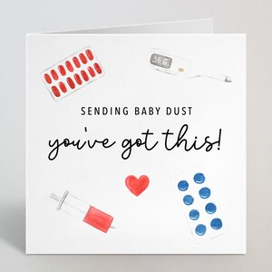 Envoyer de la poussière de bébé Vous avez cette carte de vœux - TTC, CARTE D’encouragement à la positivité fiveuse - Essayer de concevoir, Grossesse, Bébé - Uk Made