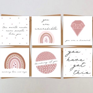 Pack der Ermutigung Affirmation Positivity Danke Grußkarten Multipack Set von Viel Glück You've Got This Your Amazing UK Made