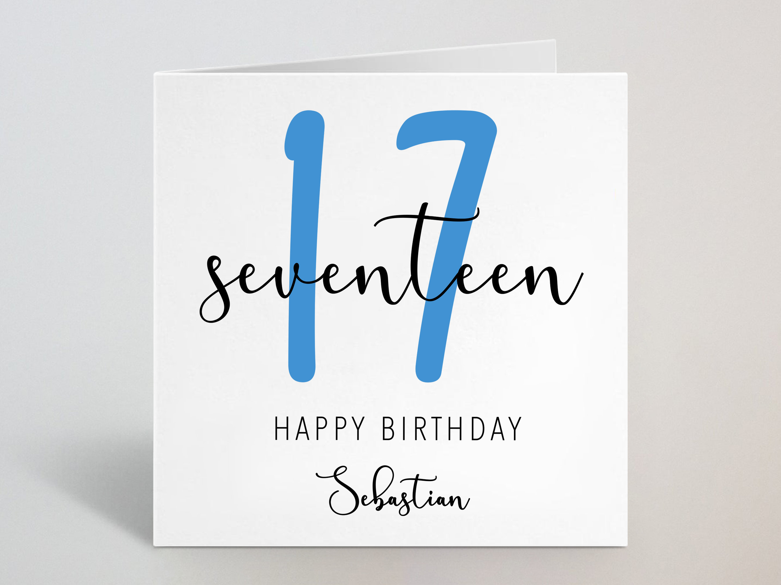 Sutjxc Cheers to 17th Birthday Card for Teen Girls Boy,Bday Gift 17 Year Old Girl,Bday Card for 17 Year Old Granddaughter Grandson,Gifts Ideas for