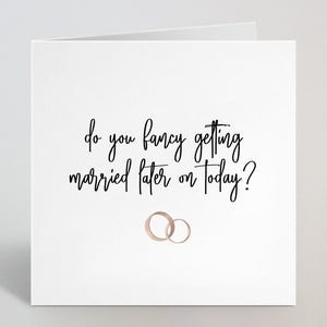 Envie de vous marier plus tard, carte de voeux pour le jour du mariage - Cartes de correspondance drôles coquines le jour, pour mari, pour femme, marié - Fabriqué au Royaume-Uni