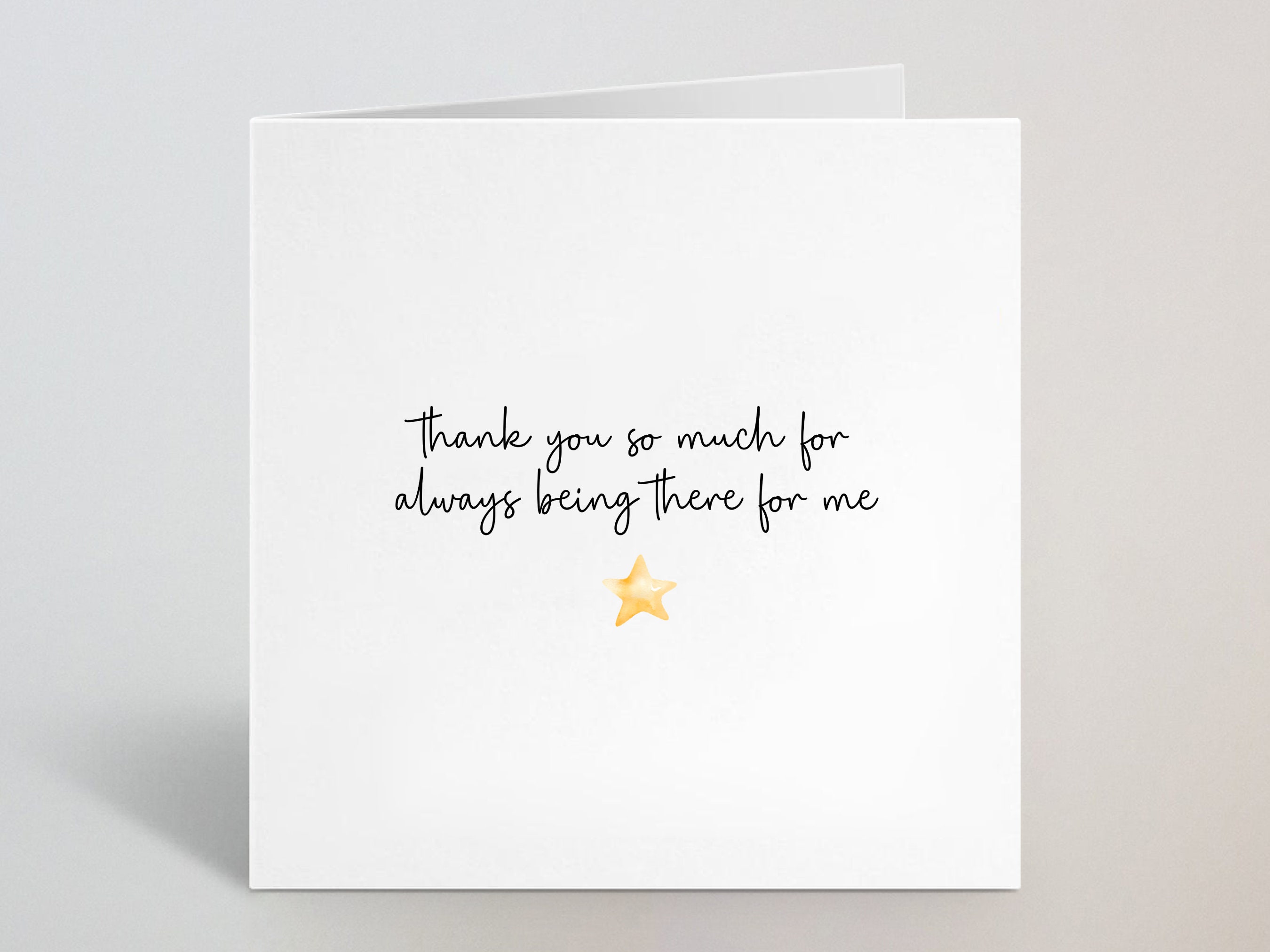 Thanks For Always Standing By My Side Greeting Card — www